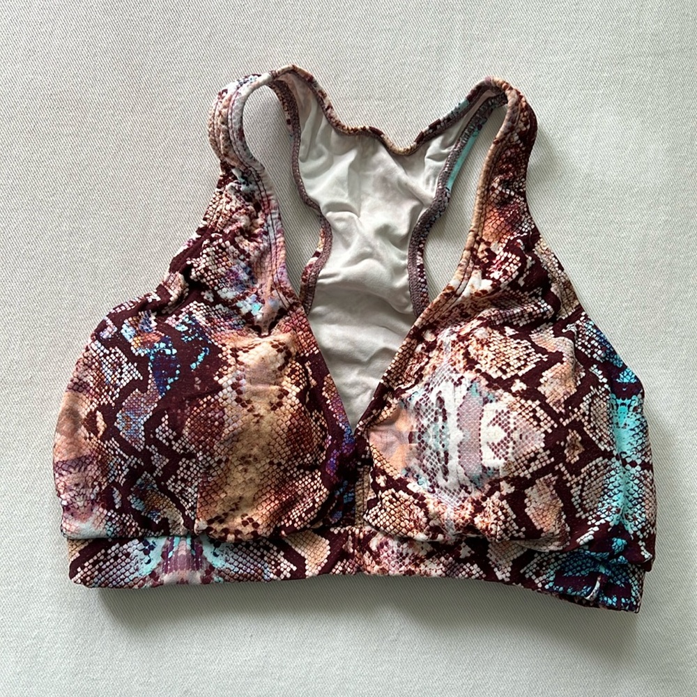 LiCi Fit Cobra Snake Print Sports Bra M/L